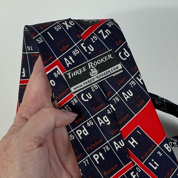 Novelty Neck Tie - Periodic Table - Three Rooker - Picture 3 of 3